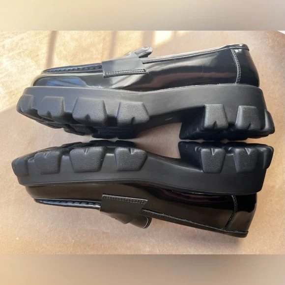 Bar III Black Platform Loafers Shoes Size 10 M - Picture 6 of 12